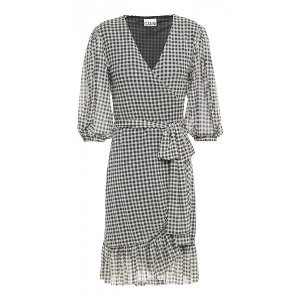 Ganni Dresses | Ganni Gingham Checkered Style size 36 great condition